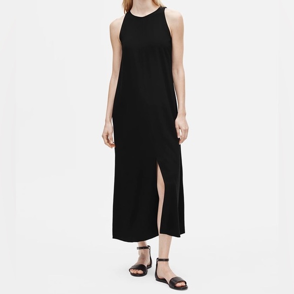 Madewell Dresses & Skirts - Madewell Sleeveless Slit Midi Dress Black SIZE 2